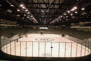 hockey arena ready for a game