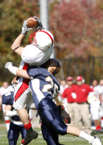 Football Leaping Catch