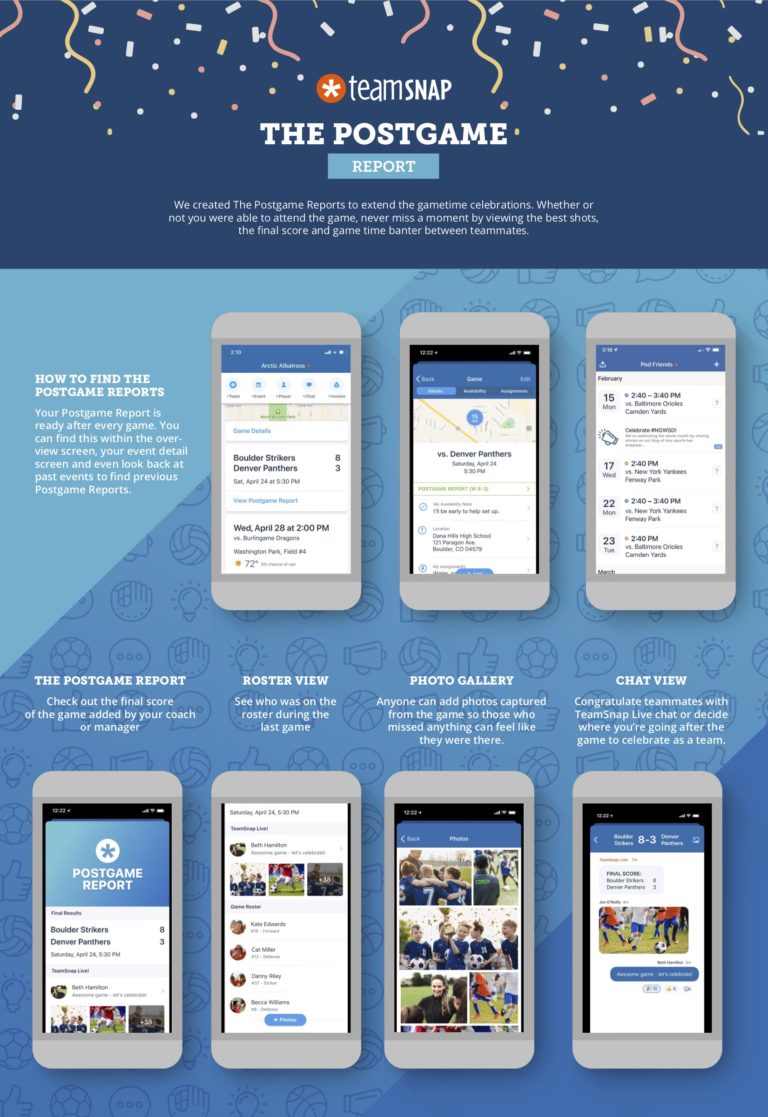 Relive Your Favorite Gameday Moments With the TeamSnap Postgame Report